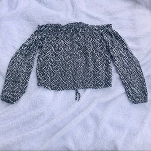 Boho festival daisy flower crop top